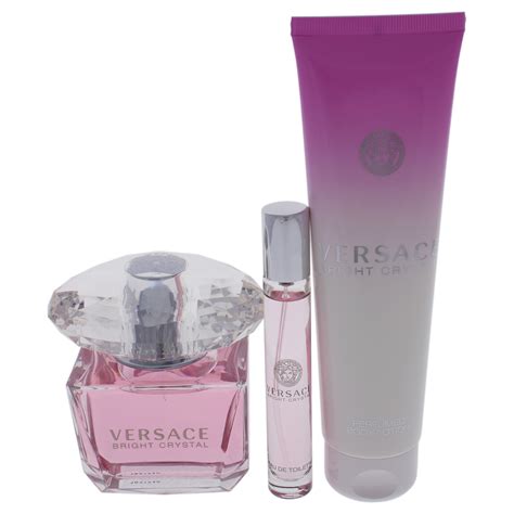 versace bright crystal body spray.